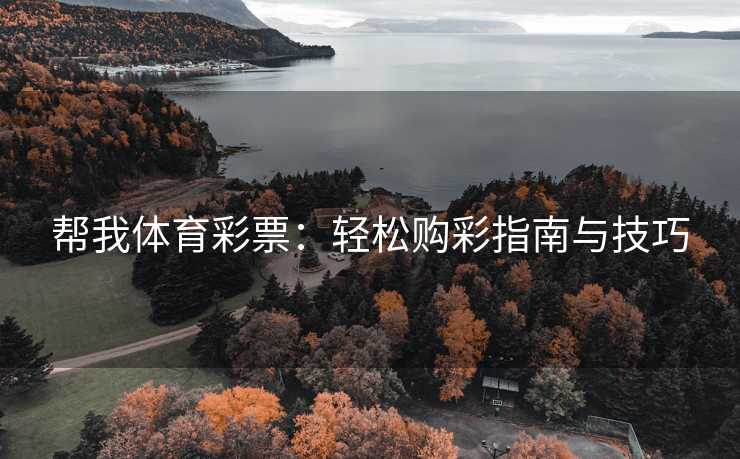 帮我体育彩票:轻松购彩指南与技巧 帮我体育彩票:轻松购彩指南与技巧